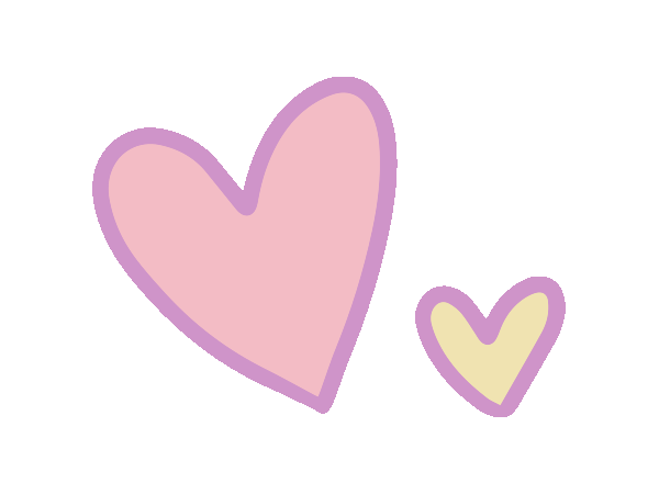 Group of hearts gif